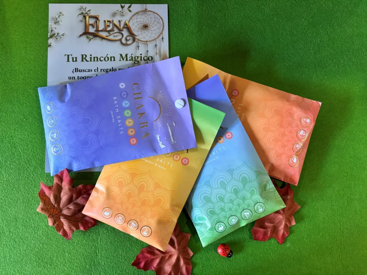 Bolsas de papel con sales de baño